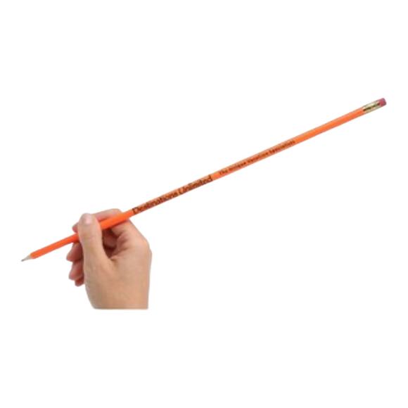 NEW Set (2) Long Oversized SLIM PENCIL 14.5" Yellow BEST FRIEND School Pencils - Picture 4 of 6